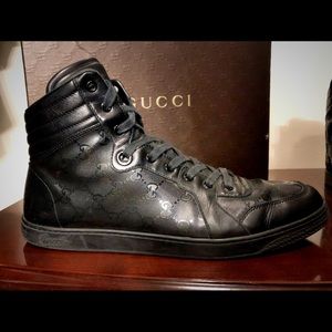 Men's Gucci GG Imprimé Lace-up High Top Sneaker